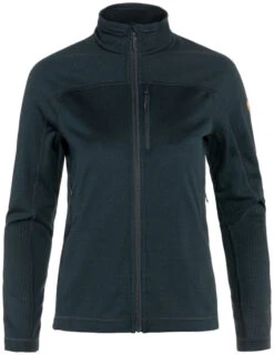 Fjallraven Abisko Lite Fleece Jacket Women's -Skikleding Winkel fjallraven abisko lite fleece jacket women s dark navy 2