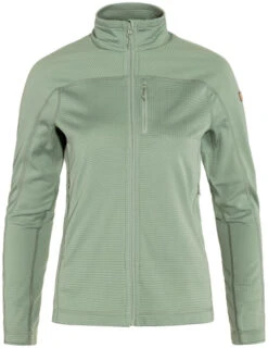 Fjallraven Abisko Lite Fleece Jacket Women's -Skikleding Winkel fjallraven abisko lite fleece jacket women s misty green 4