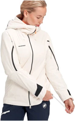 Mammut Nordwand HS Thermo Hooded Jacket Women -Skikleding Winkel mammut nordwand hs thermo hooded jacket women bright white xs bright white 3