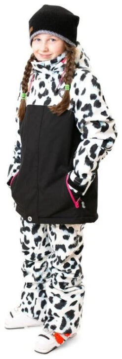 Rehall Maggy-R Snowjacket JR Girls -Skikleding Winkel rehall maggy r snowjacket jr girls white leopard 128 white leopard 2